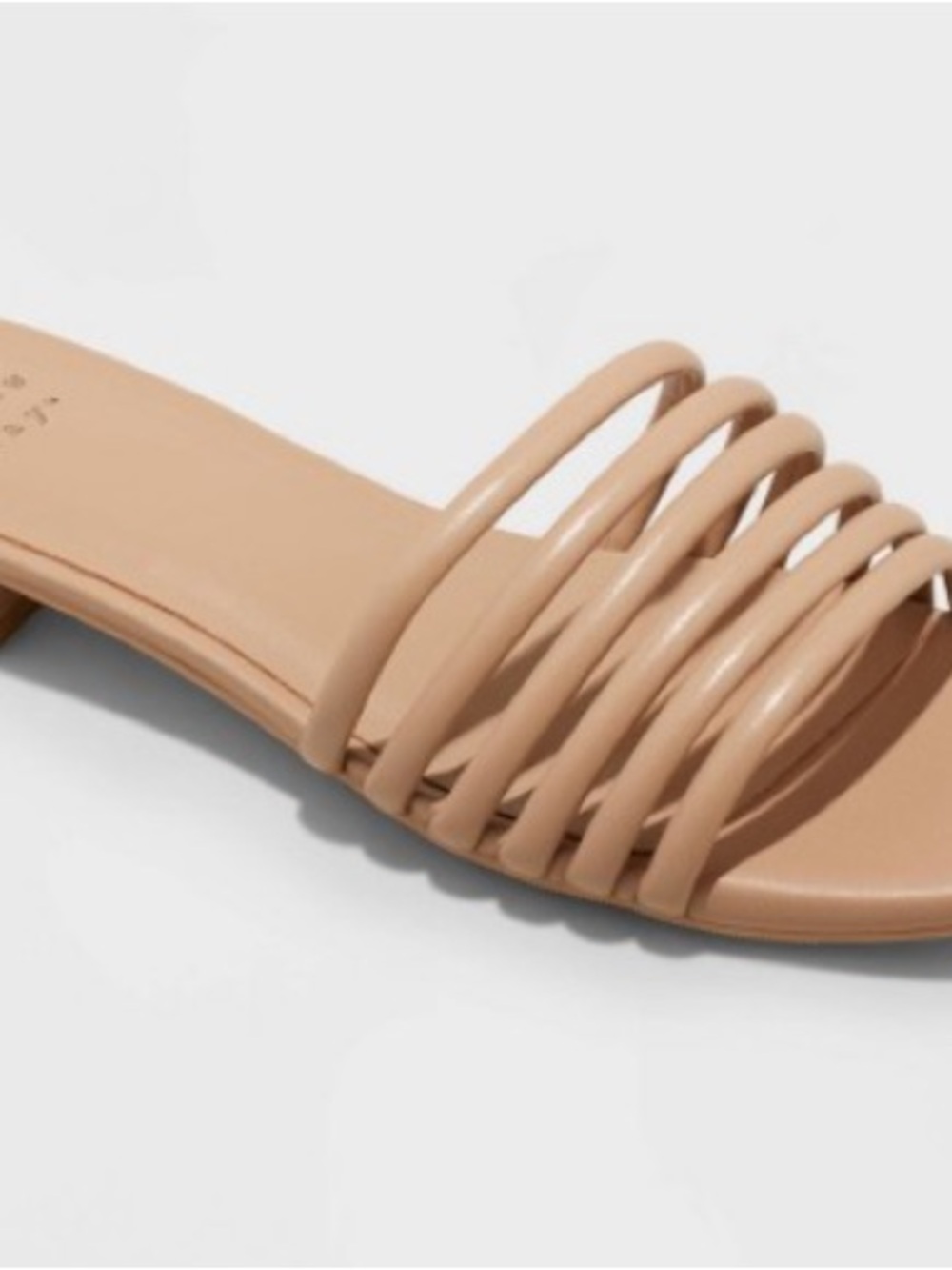 a new day Jane Strappy Slide Sandals in Nude